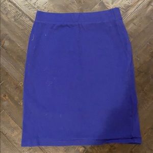 Forever 21 Blue Tight Mini Skirt
